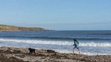 person on beach